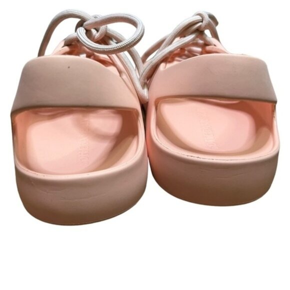 Bottega Veneta Women's Lace-Up Jelly Sandals Rubber Pink Size EU 38 - Picture 6 of 11